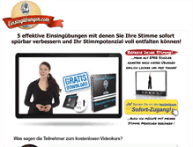 Tablet Screenshot of einsinguebungen.com